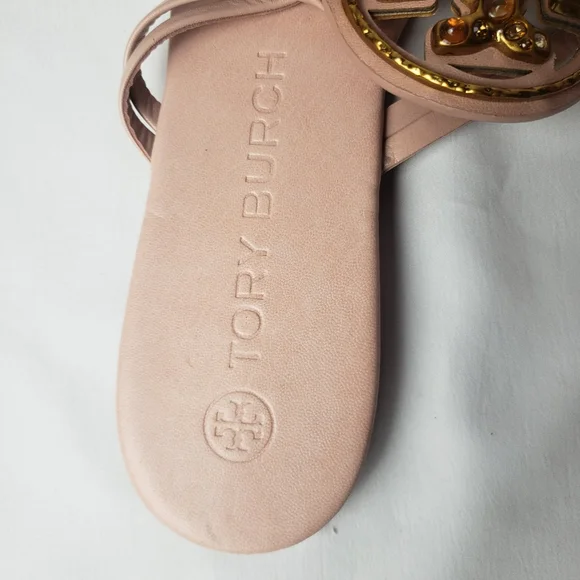 Tory burch Jeweled Meadowsweet Miller Sandals Size 9 - Picture 8 of 16